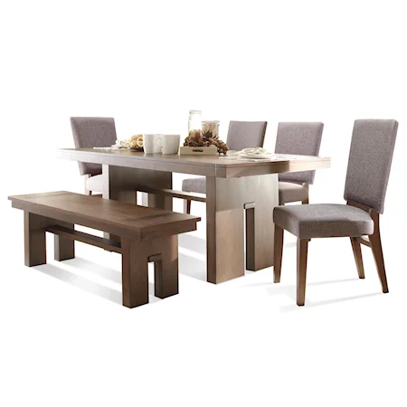 6 PC Table & Chair Set w/ Bench